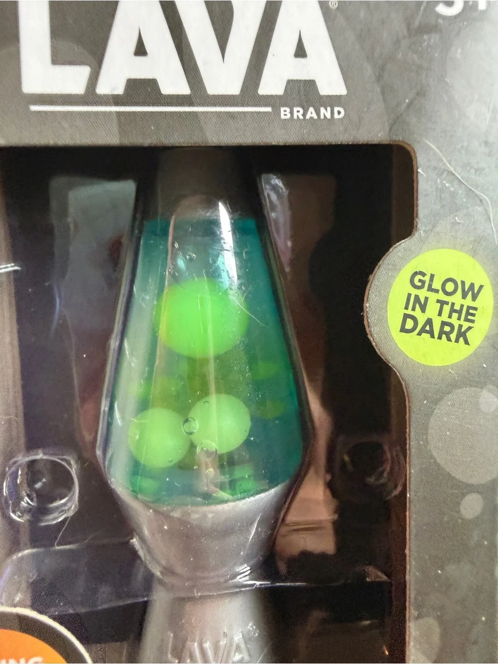 Schylling Squish 'n Flow Original Lava Lamp Glow Dark Squishy Toy Blue Green New